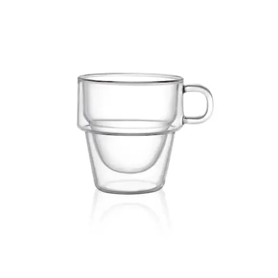 JoyJolt&reg; Stoiva Stackable Double Wall Glasses, 8ct. {4}