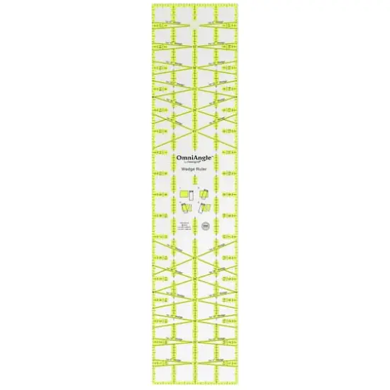OmniAngle&trade; by Omnigrid&reg; 4" x 18" Non-Slip Wedge Quilting Ruler {1}