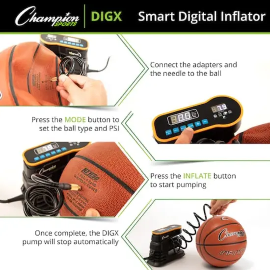 Champion Sports Smart Digital Inflator {8}