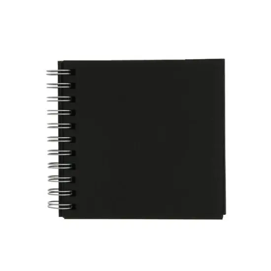 Fabriano® Black Square Spiral-bound Drawing Book, 5.9'' x 5.9'' {5}