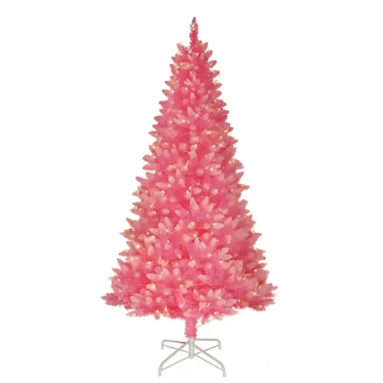 6.5ft. Pre-Lit Fashion Artificial Christmas Tree, Clear Lights {1}