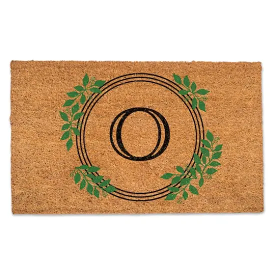 Laurel Circle Monogram Door Mat O {1}
