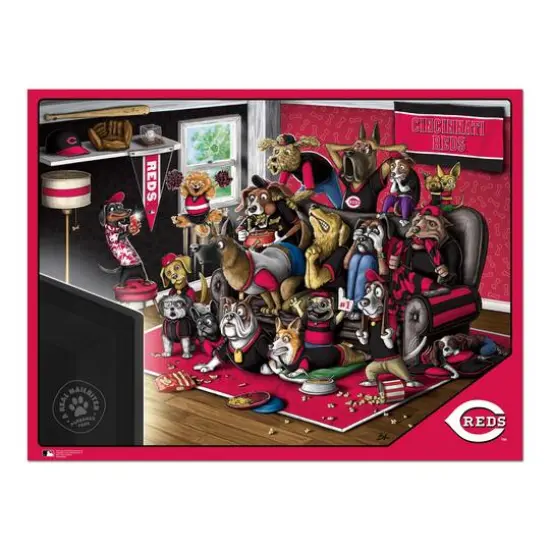 MLB Purebred Fans A Real Nailbiter 500 Piece Puzzle Cincinnati Reds {5}