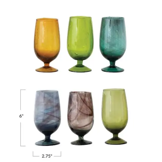 Hello Honey&reg; 12oz. Hand-Blown Stemmed Drinking Glass Set {3}
