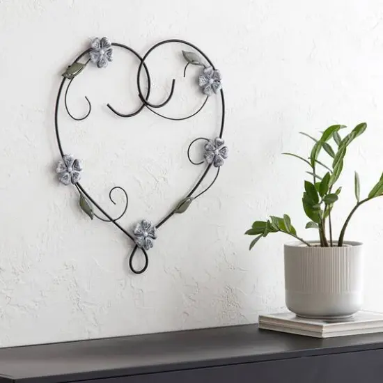 Habitat Decor 20" Aquilla Heart Metal Wall Art {4}