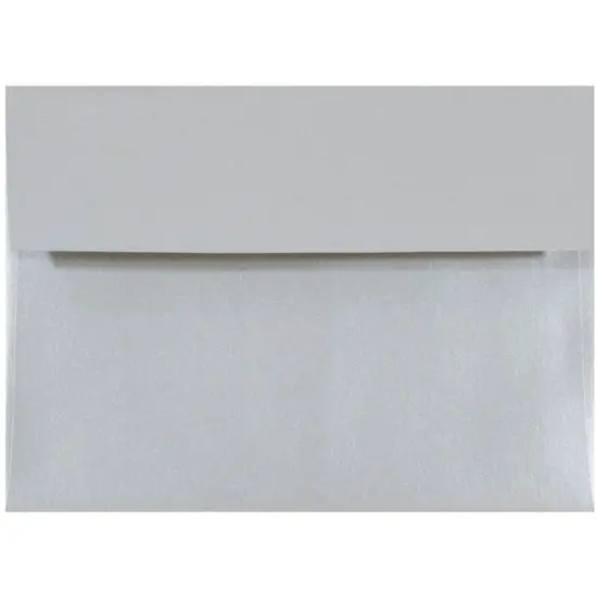 JAM Paper A7 Metallic Invitation Envelopes, 50ct. Silver Stardream {1}