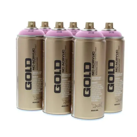 Montana&trade; Gold Acrylic Professional Spray Paint G3110 Frozen Raspberry {5}