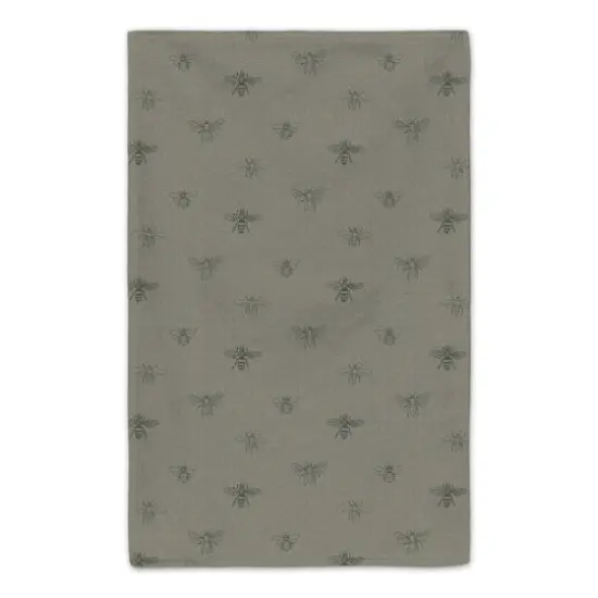 Bees & Butterflies Welcome Tea Towel Set Green {2}