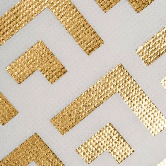 DII&reg; 13" Nonwoven Polyester White & Gold Double Diamond Storage Cube, 2ct. {5}