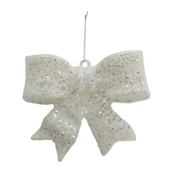9.25" Jumbo Bow Ornament by Ashland&reg; White {1}