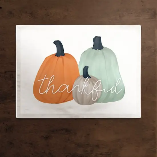Thankful Pumpkins Placemat {3}