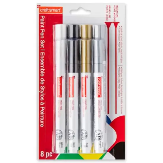 Craft Smart&reg; Paint Pen Set, Black Tie {1}