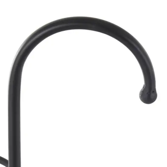 27" Metal Umbrella Stand with Handle Black {6}