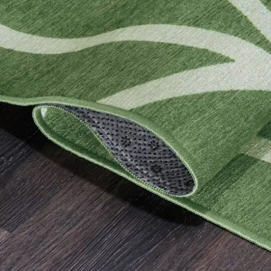 My Magic Carpet Intersections Washable Rug Juniper Green {4}