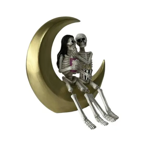 7.5" Skeleton Lovers on Gold Moon Tabletop D&eacute;cor by Ashland&reg; {4}