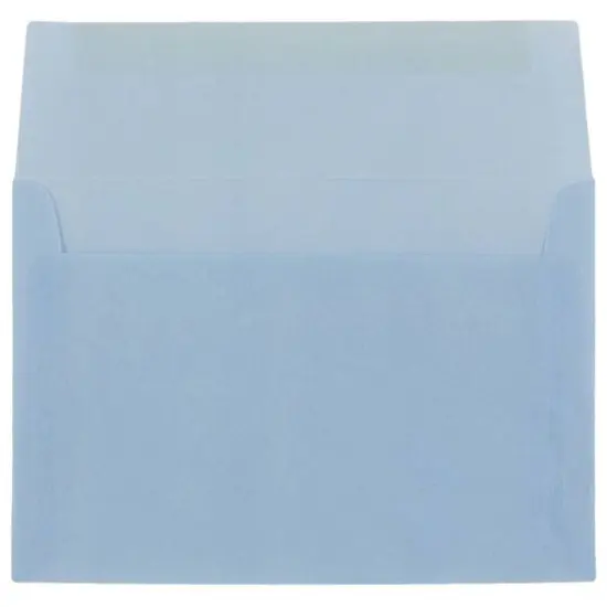 JAM Paper A8 Surf Blue Translucent Vellum Invitation Envelopes, 50ct. {3}