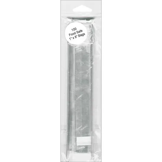 PA Paper&trade; Accents Clear 1" x 8" Flap Seal Bags, 100ct. {1}