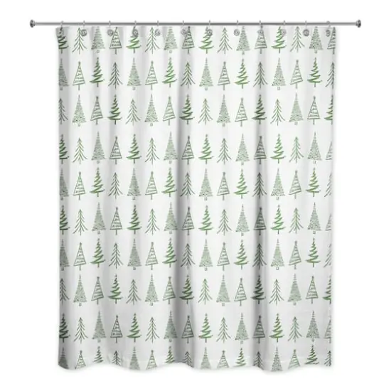 Doodle Tree Shower Curtain {1}