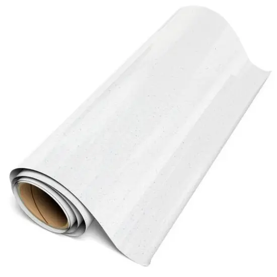 Siser&reg; Glitter Heat Transfer Vinyl, 120" White {1}