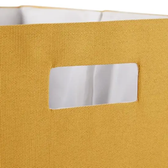DII&reg; 13" Polyester Solid Storage Cube Honey Gold {6}