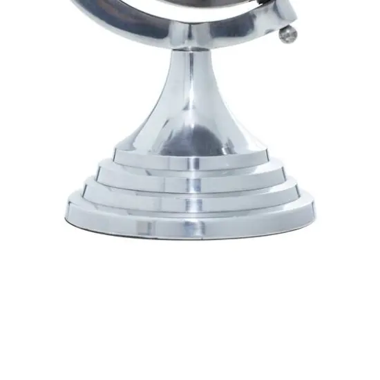 12" Silver Aluminum Glam Globe {8}