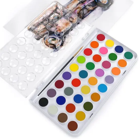 Arteza&reg; Kids Watercolor Kit, 36 Assorted Colors {4}