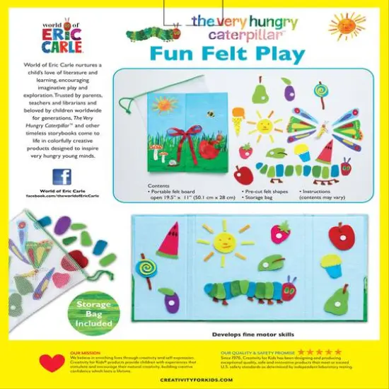 Creativity for Kids&reg; The Very Hungry Caterpillar Fun Felt Play {7}