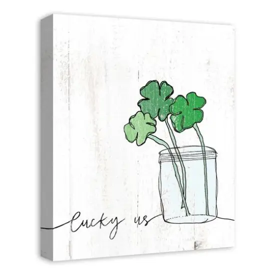 Lucky Us Canvas Wall Art {3}