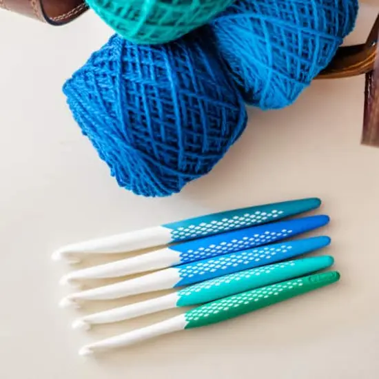Prym Ergonomic Large Size Crochet Hook Set {5}