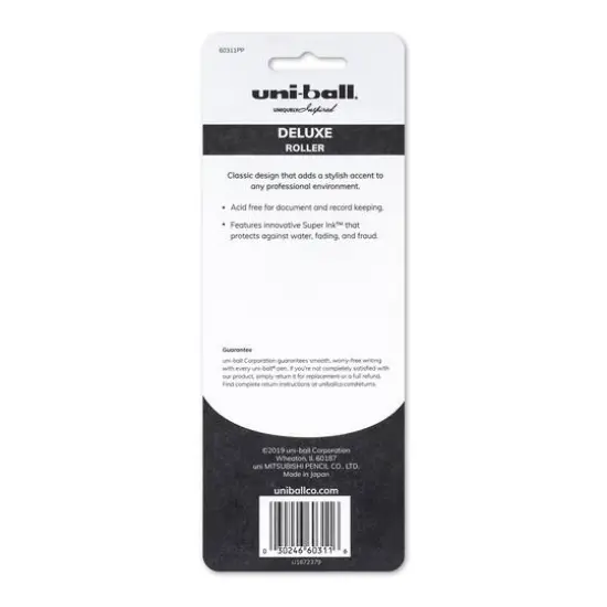 Uni-Ball&reg; Black Roller Deluxe 3 Pen Set, 0.7mm {3}
