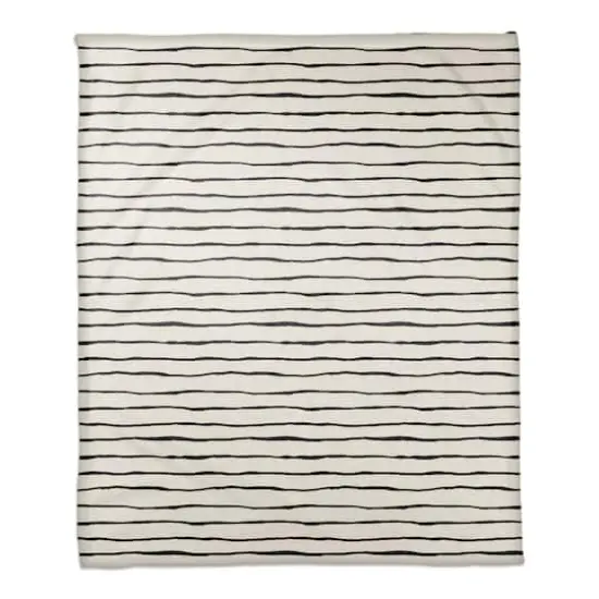 Painted Stripes 50" x 60" Coral Fleece Blanket {1}