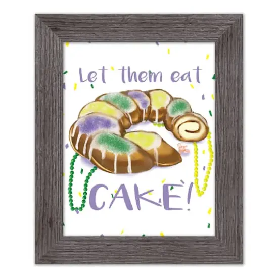 Let Them Eat Cake Western Gray Framed Print {1}