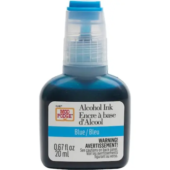 Mod Podge&reg; Blue & Gold Do-It-Yourself Hexagon Coaster Kit {9}