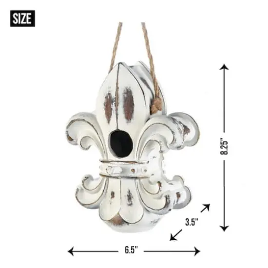 8'' Fleur De Lis Birdhouse {4}