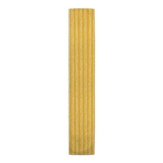 Petals Indoor/Outdoor Table Runner Yellow {1}
