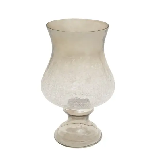 16" Clear Glass Traditional Candle Holder {3}