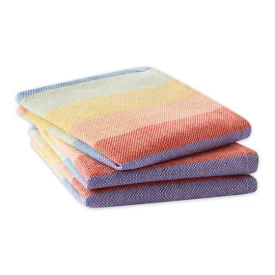 Rainbow Heavyweight Dishtowel and Dishcloth (Set of 6) {3}