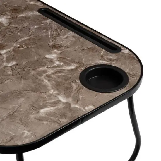 Honey Can Do Black & Faux Marble Collapsible Folding Lap Desk {7}
