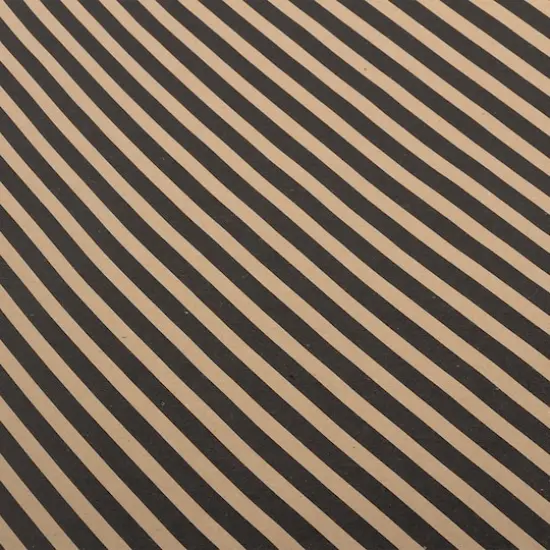 JAM Paper Striped Gift Wrap Brown Kraft and Black {1}