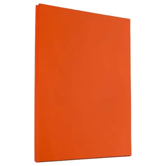 JAM Paper Brite Hue 8.5" x 11" 24lb. Recycled Colored Paper, 100 Sheets Orange {1}