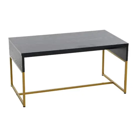Household Essentials 59" Wrap Coffee Table Black {1}
