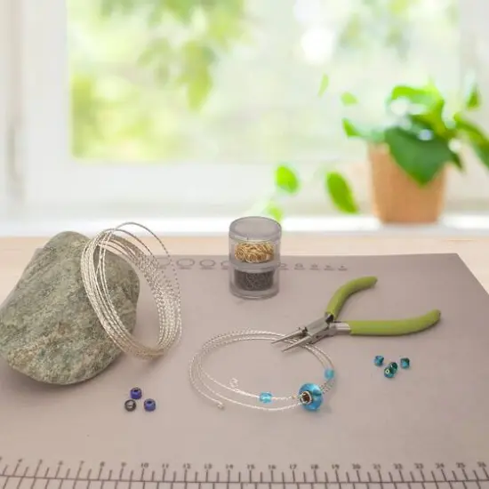 The Beadsmith&reg; Wire Elements&trade; 18 Gauge Tarnish Resistant Medium Temper Twisted Square Wire, 8yd. Silver {5}