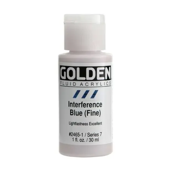 Golden&reg; Fluid Interference Acrylics 1oz. Interference Blue (Fine) {1}