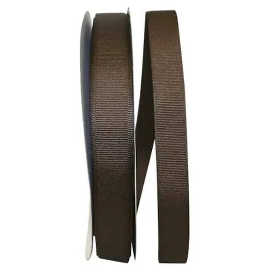 JAM Paper 7/8" Grosgrain Texture Ribbon Brown {1}