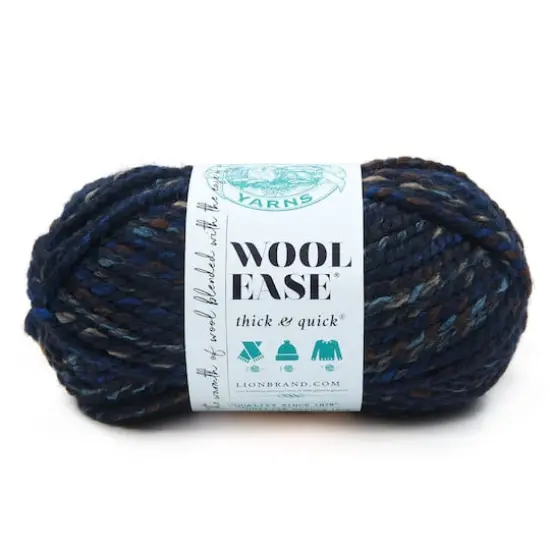Lion Brand&reg; Wool-Ease&reg; Thick & Quick&reg; Variegated Yarn Night Shadow {1}