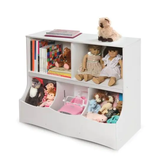 Badger Basket Multi-Bin Storage Cubby White {7}