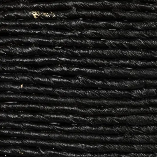 Hello Honey&reg; Corn Rope Round Accent Table Black {12}