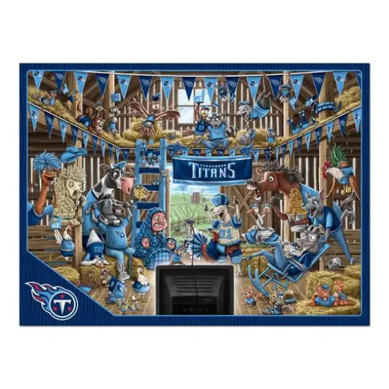 NFL Barnyard Fans 500 Piece Puzzle Tennessee Titans {5}