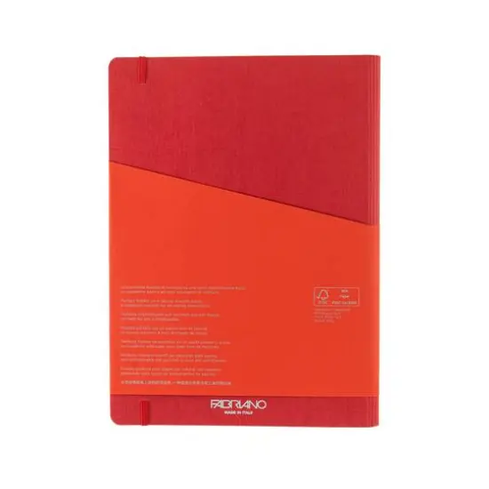 Fabriano® Ecoqua Plus Dotted A4 Hidden Spiral-Bound Notebook Red {11}