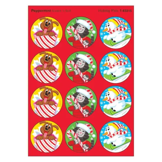 Trend Enterprises&reg; Holiday Pals Stinky Stickers&reg; 6 Packs of 48 {1}
